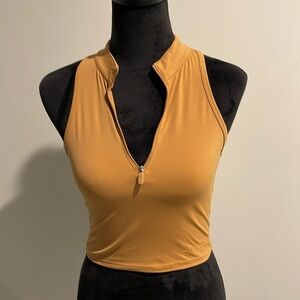 Alphalete tank top zip front